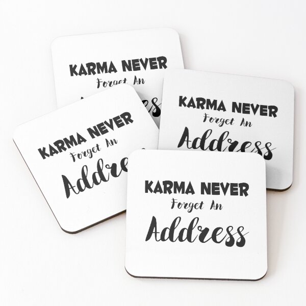 Item preview, Karma Never Forget An Address Black Version designed and sold by darknessjeff86.