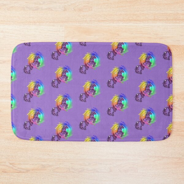 Item preview, Sparkly Glittery Effect Purple Unicorn And Rainbow designed and sold by Artification.