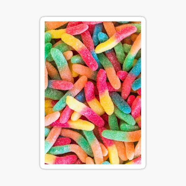 Gummy Worms Sticker