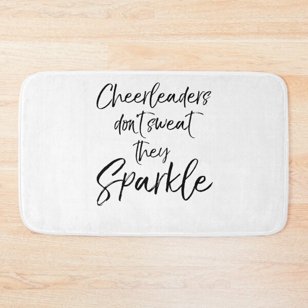 Item preview, Cheerleaders don't Sweat they Sparkle Cheerleading Quote designed and sold by TNDesignStudio.