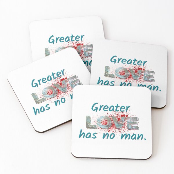 Item preview, Greater Love has No Man. Jesus, Christian designed and sold by TheKingdomAttic.