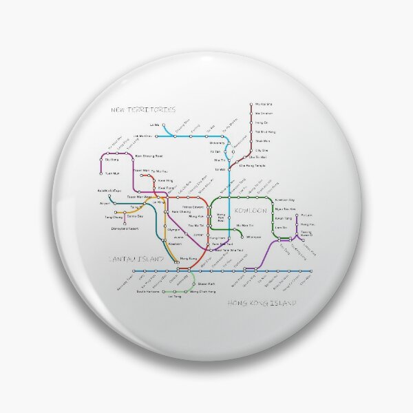 Item preview, Hong Kong Subway Map designed and sold by KALEIDOSCOPE UK.
