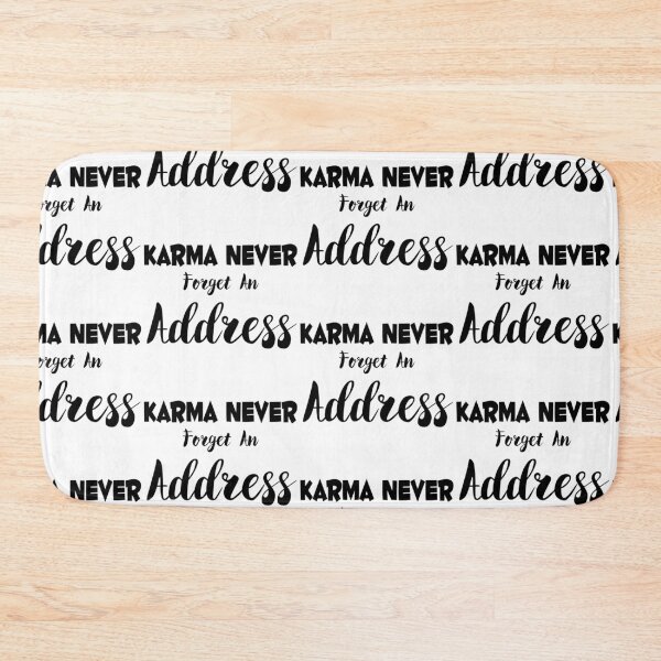 Item preview, Karma Never Forget An Address Black Version designed and sold by darknessjeff86.