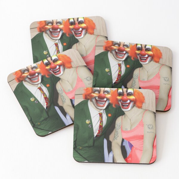 Item preview, Couple with Clown Masks designed and sold by KALEIDOSCOPE UK.