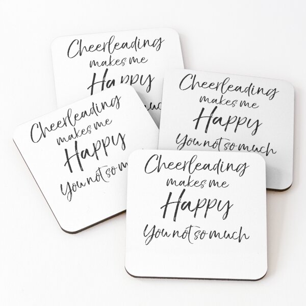 Item preview, Cheerleading Makes Me Happy You Not So Much Cheerleading Quote designed and sold by TNDesignStudio.