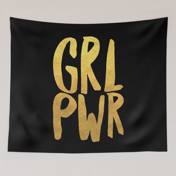 Item preview, Girl Power Gold Text designed and sold by junkydotcom.
