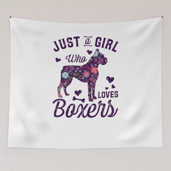 Item preview, Just a Girl Who Loves Boxers designed and sold by mydesigns15.
