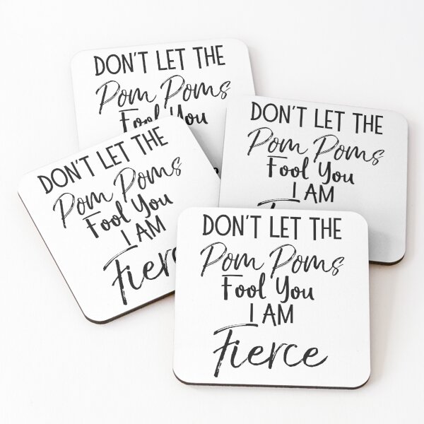 Artikelvorschau, Don't Let the Pom Poms Fool You I Am Fierce Cheerleading Quote entworfen und verkauft von TNDesignStudio.