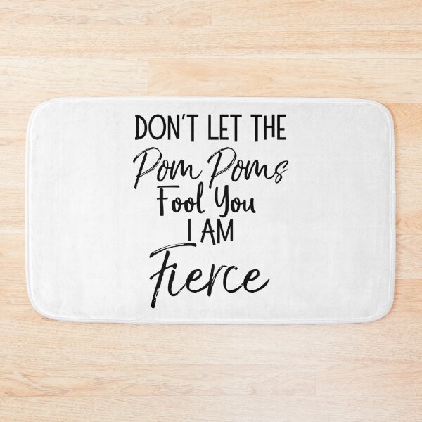 Item preview, Don't Let the Pom Poms Fool You I Am Fierce Cheerleading Quote designed and sold by TNDesignStudio.