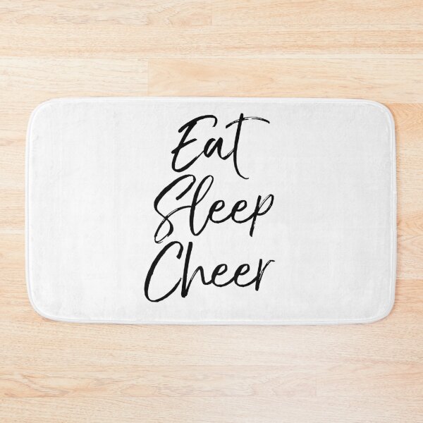 Item preview, Eat Sleep Cheer Cheerleading Quote designed and sold by TNDesignStudio.