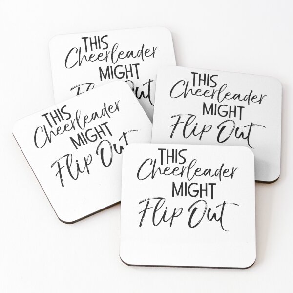 Artikelvorschau, Funny This Cheerleader Might Flip Out Cheerleading Quote entworfen und verkauft von TNDesignStudio.