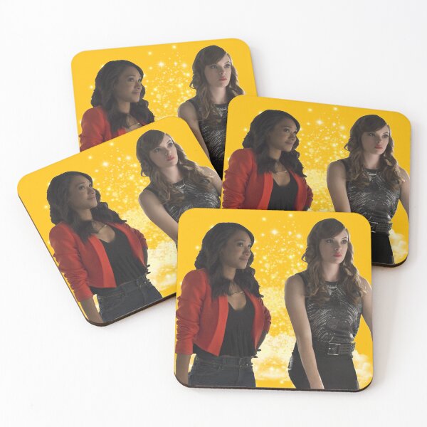 Item preview, Iris West y Caitlin Snow fondo amarillo designed and sold by dutchchu.