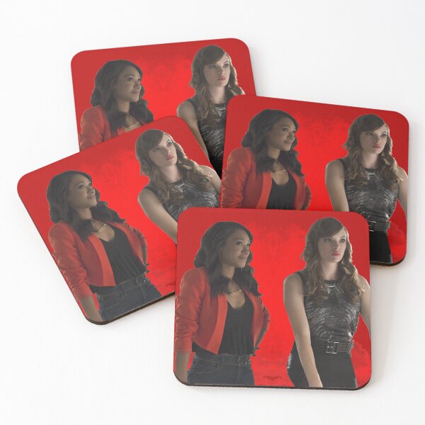 Item preview, Iris West y Caitlin Snow fondo rojo designed and sold by dutchchu.