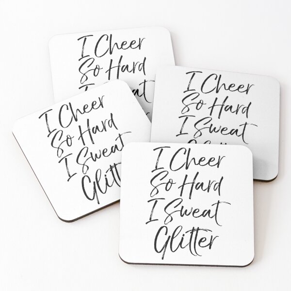 Item preview, I Cheer So Hard I Sweat Glitter Cheerleading Quote designed and sold by TNDesignStudio.