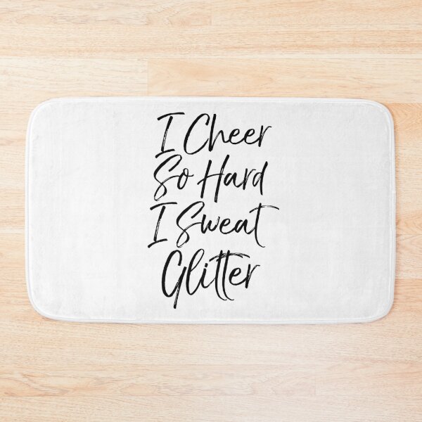 Item preview, I Cheer So Hard I Sweat Glitter Cheerleading Quote designed and sold by TNDesignStudio.