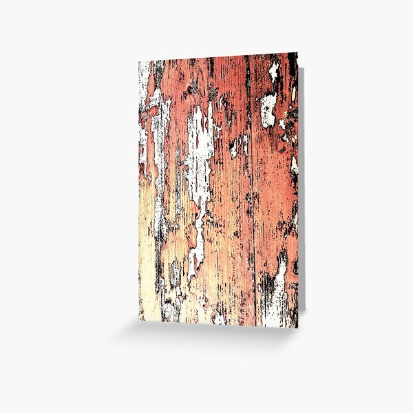 Rustic Red Wall Photo Greeting Card