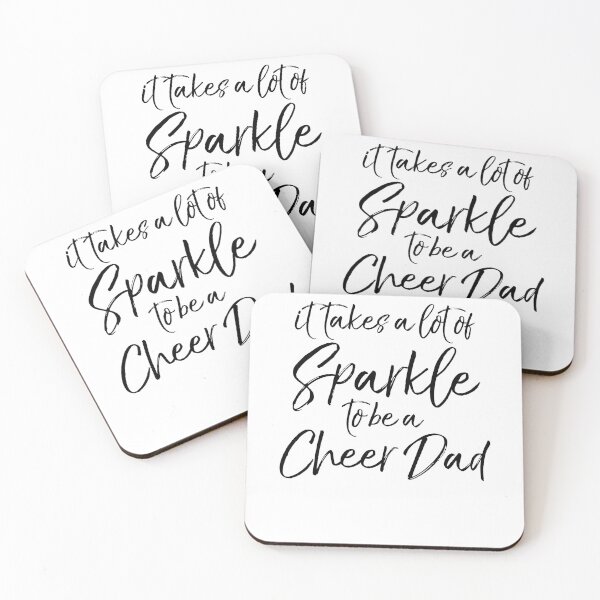 Item preview, It Takes a Lot of Sparkle to be a Cheer Dad Cheerleading Quote designed and sold by TNDesignStudio.