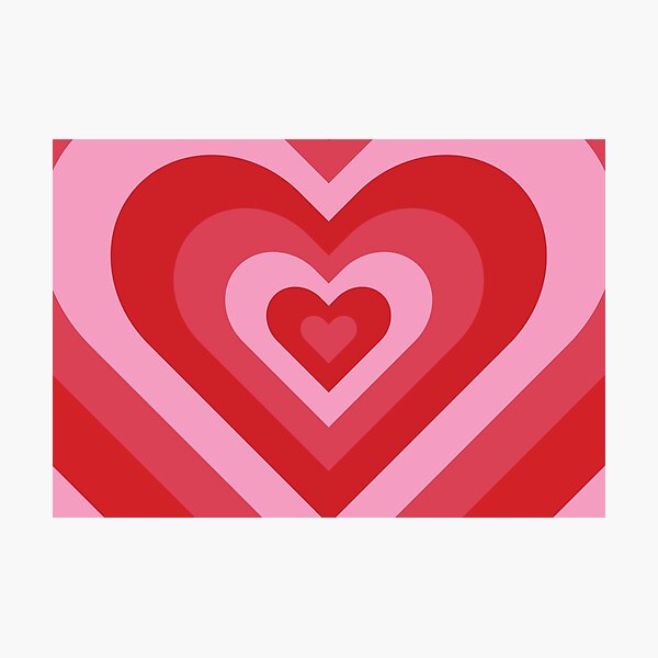 Sugar, Spice & Everything Nice Powerpuff Girls Heart Pattern Photographic Print