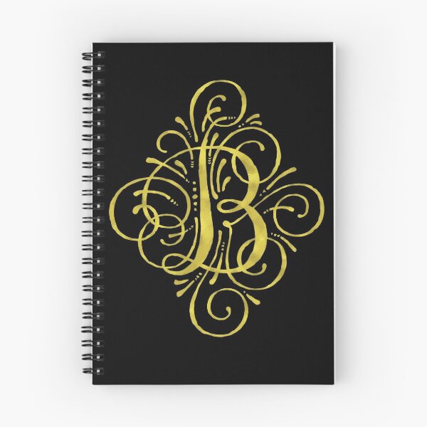 Item preview, Golden Monogram Calligraphy Letter B designed and sold by junkydotcom.