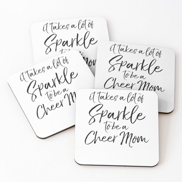 Item preview, It Takes a Lot of Sparkle to be a Cheer Mom Cheerleading Quote designed and sold by TNDesignStudio.