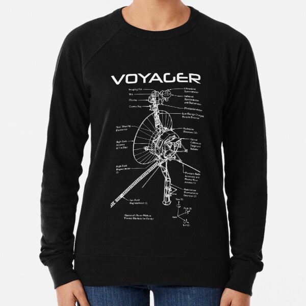 Voyager Program - White Ink Lightweight Sweatshirt