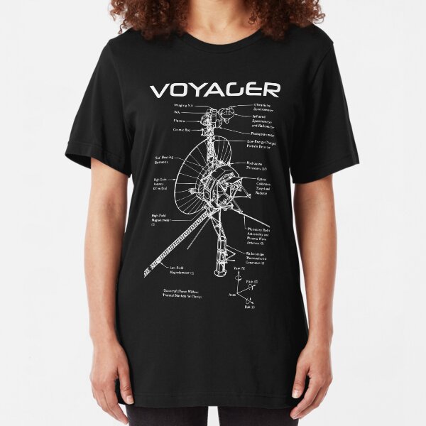 Voyager Program - White Ink Slim Fit T-Shirt