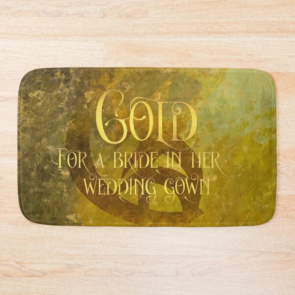 Item preview, GOLD for a bride in her wedding gown. Shadowhunter Children's Rhyme designed and sold by literarylifeco.