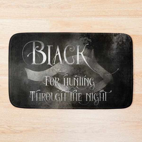 Item preview, BLACK for hunting through the night. Shadowhunter Children's Rhyme designed and sold by literarylifeco.