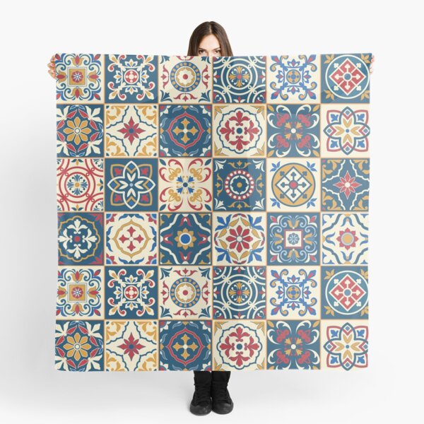 Moroccan Tiles Pattern Scarf