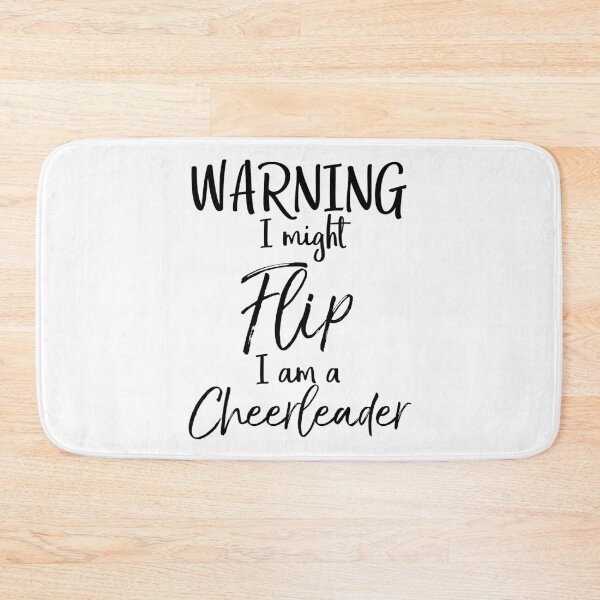 Item preview, Warning I Might Flip I am a Cheerleader Cheerleading Quote designed and sold by TNDesignStudio.