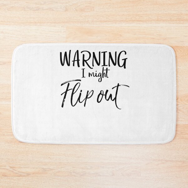Artikelvorschau, Warning I Might Flip Out Cheerleading Quote entworfen und verkauft von TNDesignStudio.