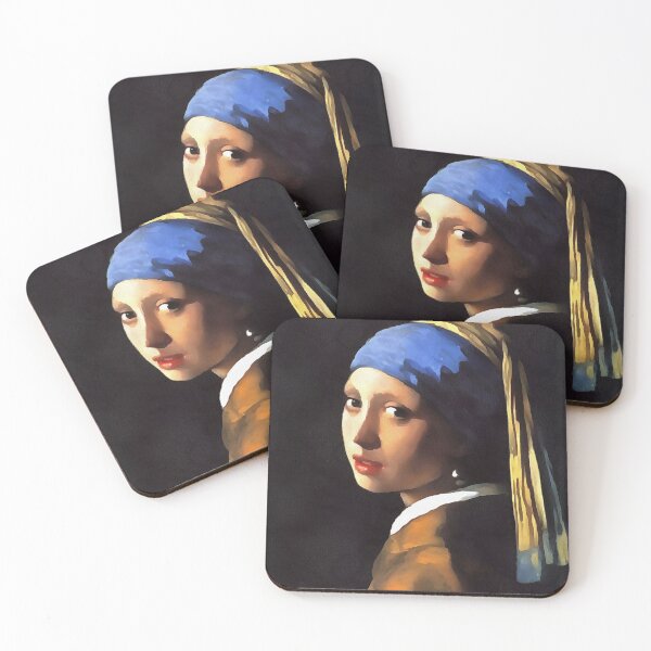 Item preview, Girl with a Pearl Earring Tronie Acrylic Painting designed and sold by taiche.