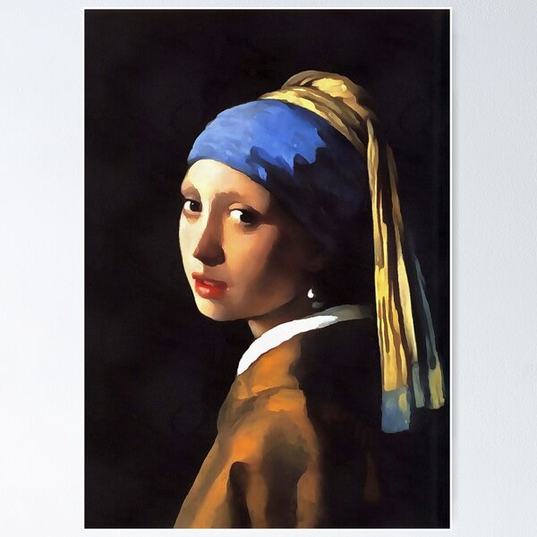 Item preview, Girl with a Pearl Earring Tronie Acrylic Painting designed and sold by taiche.