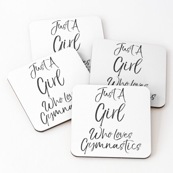 Item preview, Cute Just a Girl Who Loves Gymnastics Gymnastics Quote designed and sold by TNDesignStudio.
