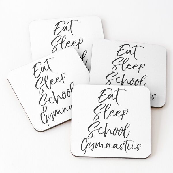 Item preview, Eat Sleep School Gymnastics Gymnastics Quote designed and sold by TNDesignStudio.