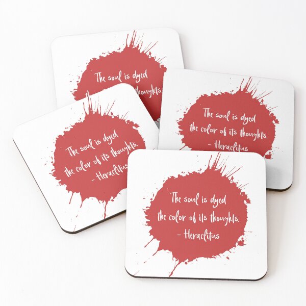 Item preview, Heraclitus Soul is Dyed the Color of its Thoughts Red designed and sold by designchip.