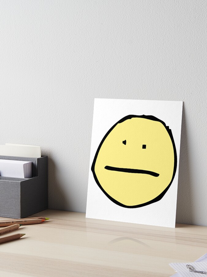 Cursed Emoji Art Board Print By Gvndshrm5 Redbubble - cursed roblox meme art print by lemonnn69 redbubble