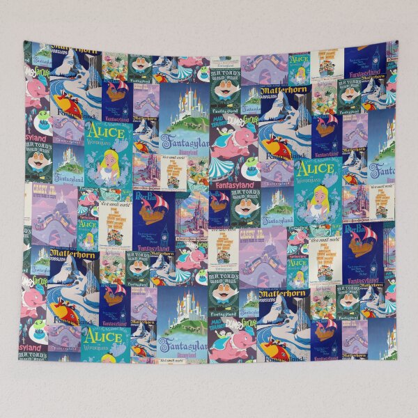 Item preview, Fantasyland Theme Park Vintage Ride Attraction Posters designed and sold by Rainbows Galore.
