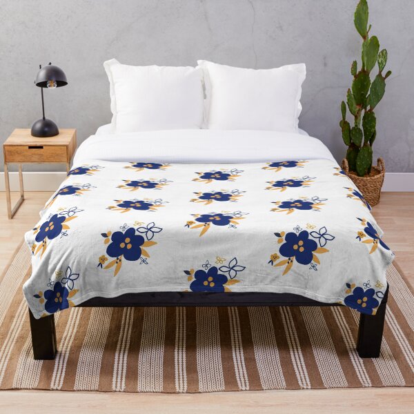 Item preview, Simplistic Yellow and Blue Florals designed and sold by fotografixgal.