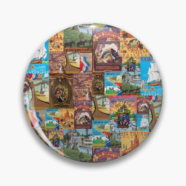 Item preview, Frontierland Theme Park Vintage Ride Attraction Posters designed and sold by Rainbows Galore.