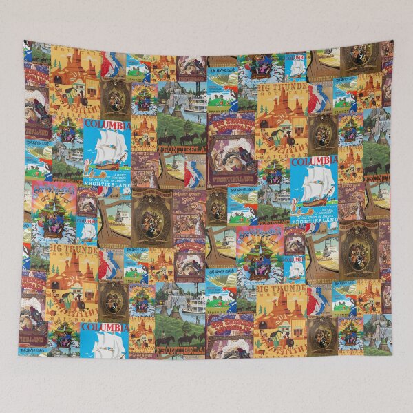 Item preview, Frontierland Theme Park Vintage Ride Attraction Posters designed and sold by Rainbows Galore.