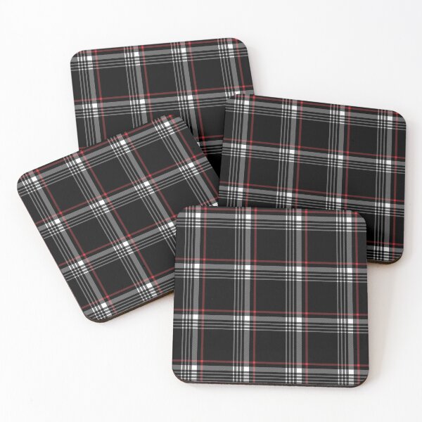 Item preview, Black Tartan with Red And White Stripes designed and sold by D-Spot Shop.