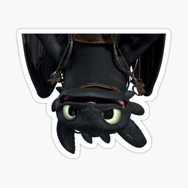 Upside Dragon Sticker
