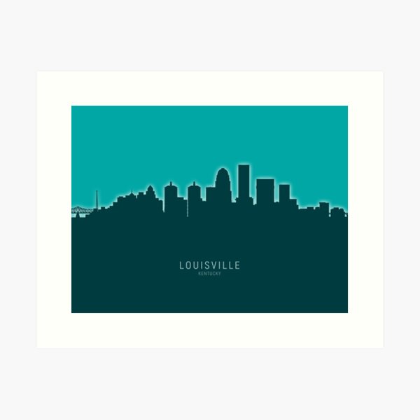 Item preview, Louisville Kentucky City Skyline designed and sold by ArtPrints.