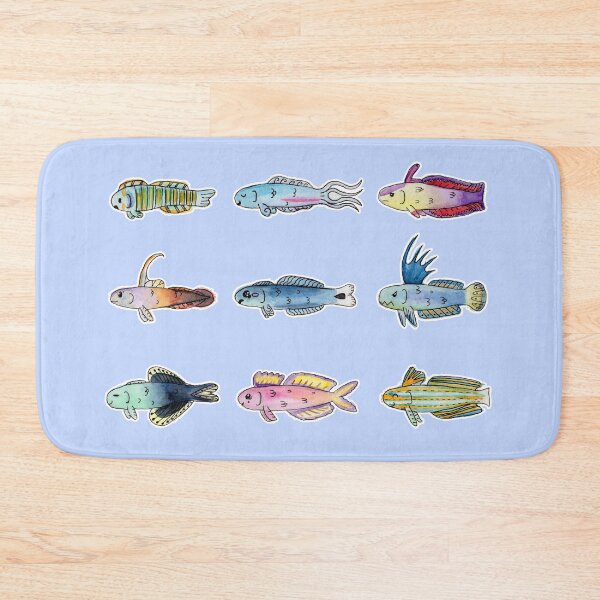 Item preview, Saltwater Reef Dartfish Aquarium in Watercolor  designed and sold by narwhalwall.