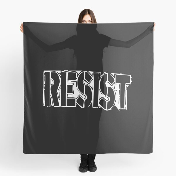 Punk - RESIST white Scarf
