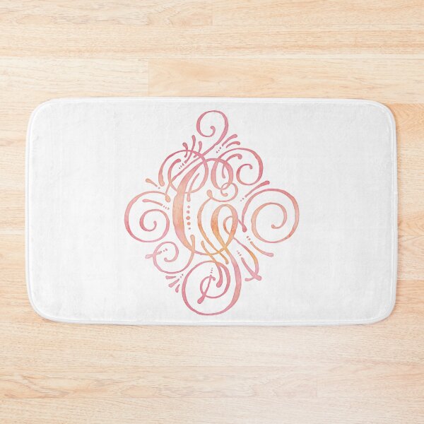 Item preview, Monogram Watercolor Calligraphy Letter G Pink designed and sold by junkydotcom.