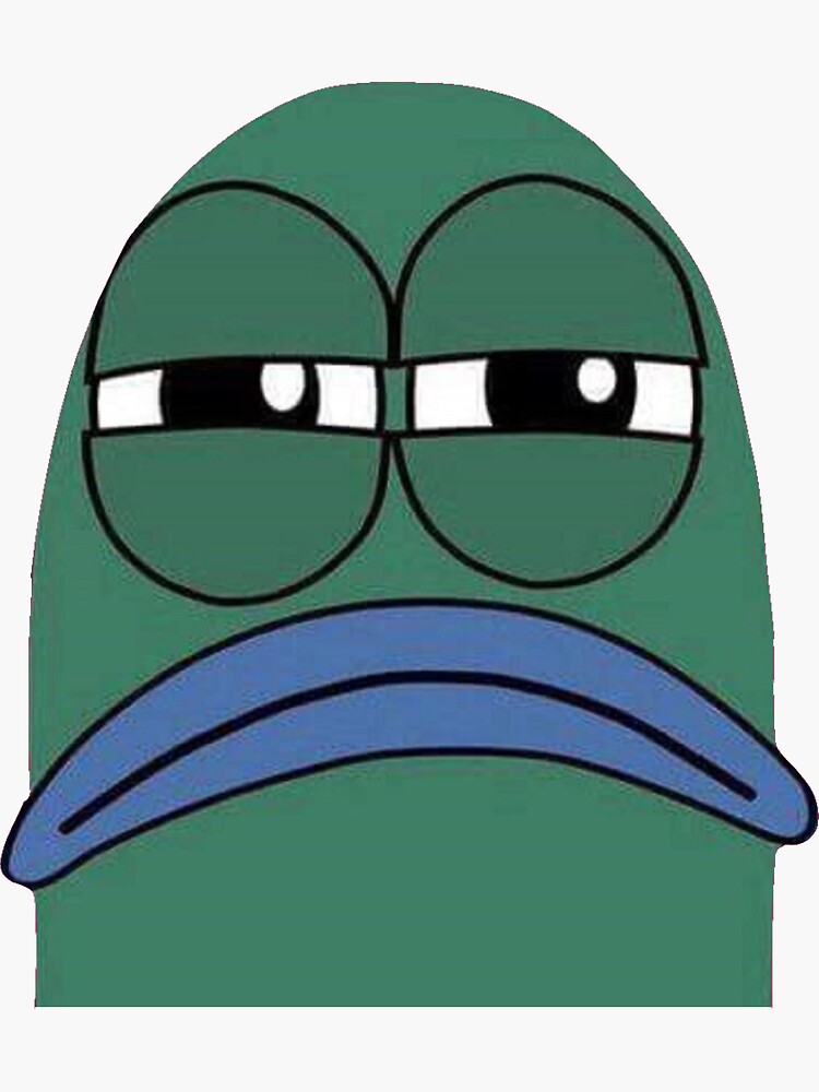 "Fish from Spongebob" Sticker by FaCurls Redbubble