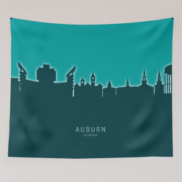 Item preview, Auburn Alabama Skyline designed and sold by ArtPrints.