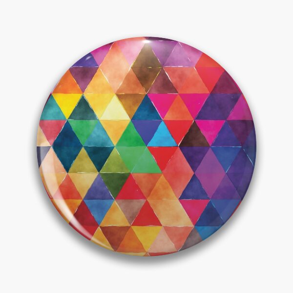 Item preview, Watercolor Triangles Pattern Bright Colors designed and sold by junkydotcom.